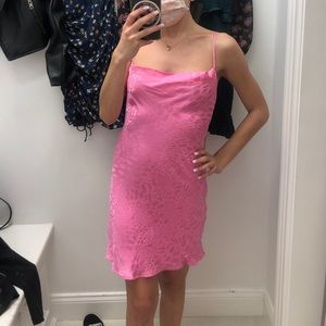 Pink skylar + madison cowl neck dress